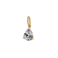 Zircon Pear Charm