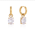 Crystal Drop Hoops