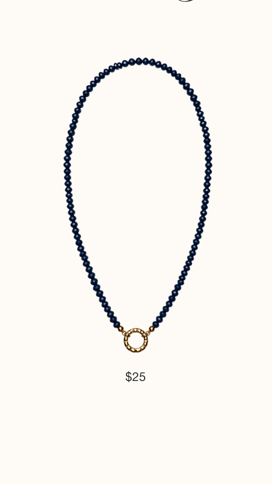Crystal Blue Necklace