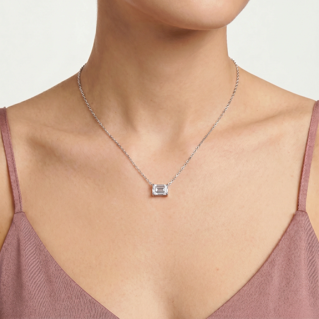 Zircon Pendant Necklace