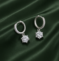 Classic Diamond Drop Hoops