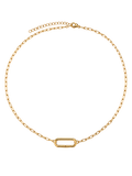 Signature Necklace Paperclip Rectangular Clasp