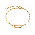 Signature Rectangular Clasp Bracelet