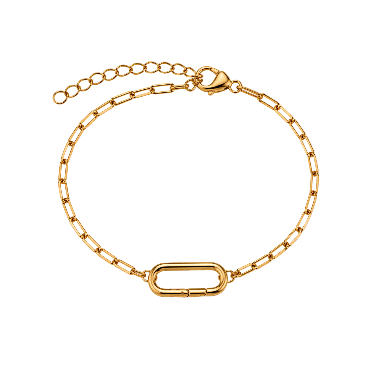 Signature Rectangular Clasp Bracelet