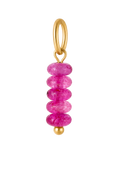 Fuchsia Natural Stone Charm