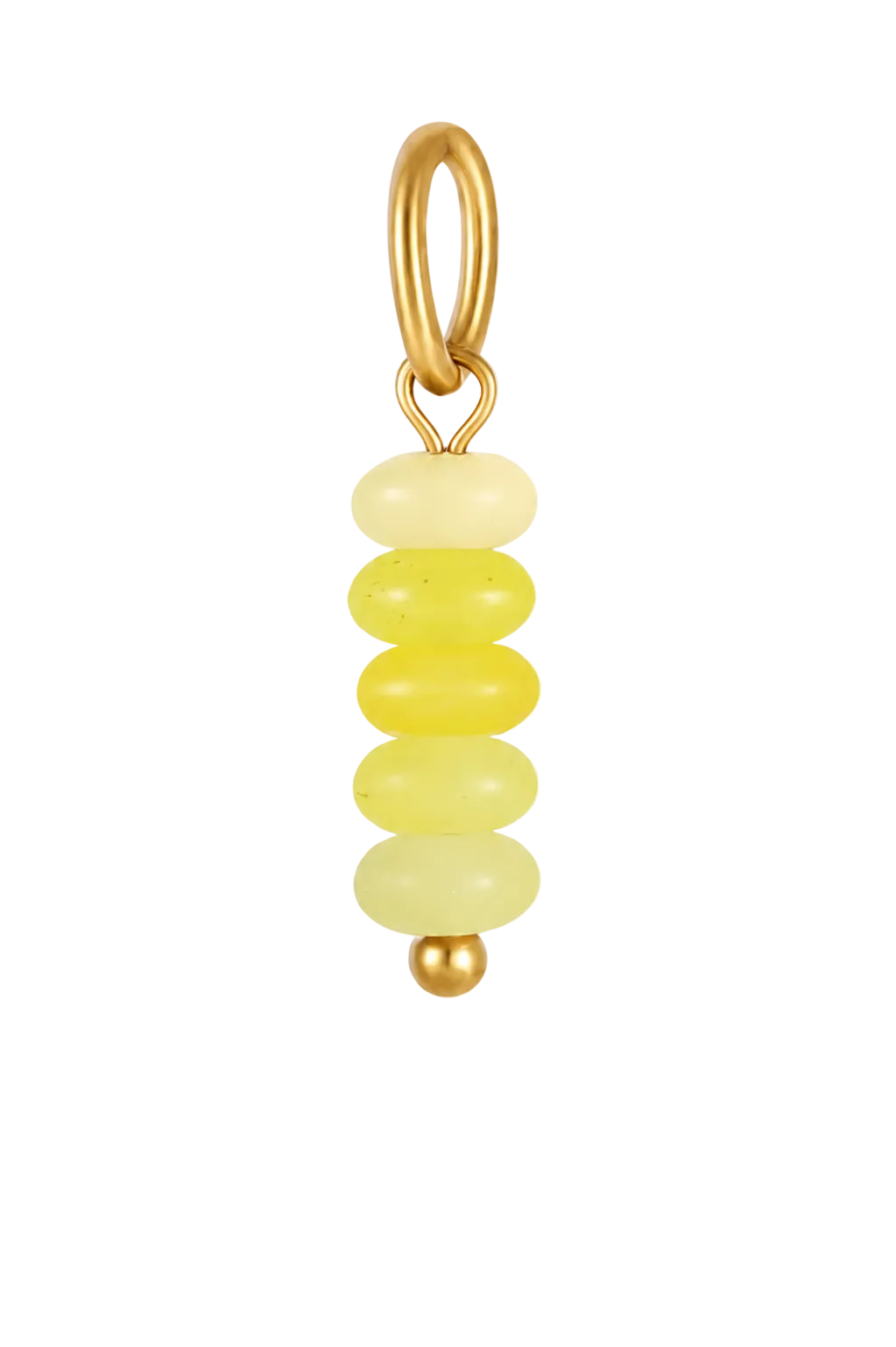 Green Natural Stone Charm