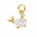 Whale Charm 18k Gold Plated