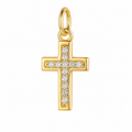 Cross Charm 18K Gold Plated