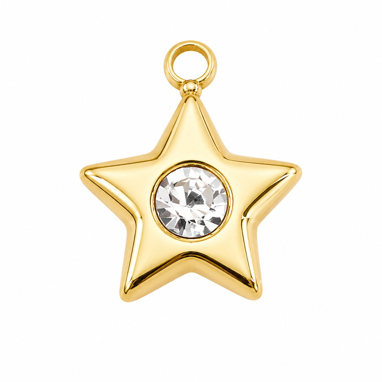Star Dot Charm 18K Gold Plated