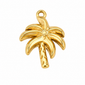 Palm Tree Charm Stainless Steel