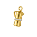 Coffee Charm 18K Gold Plated