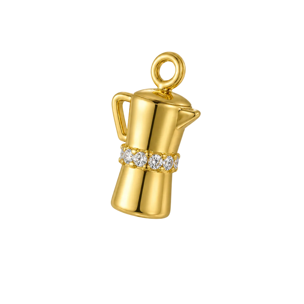 Coffee Charm 18K Gold Plated