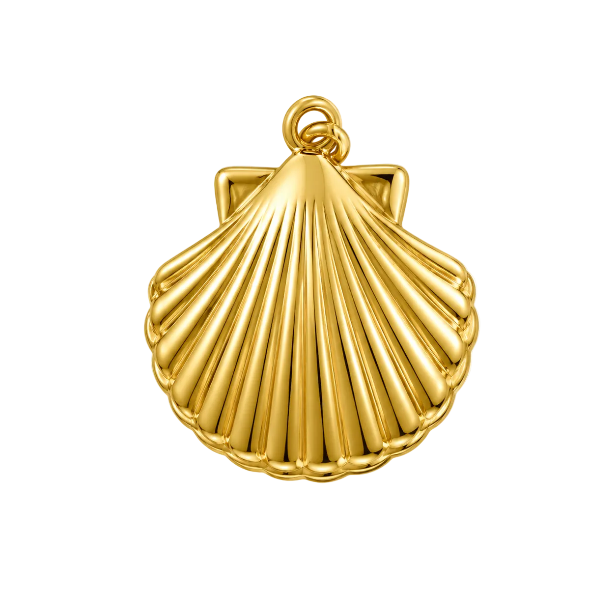 Golden Ocean Shell Charm