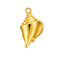 Golden Conch Charm