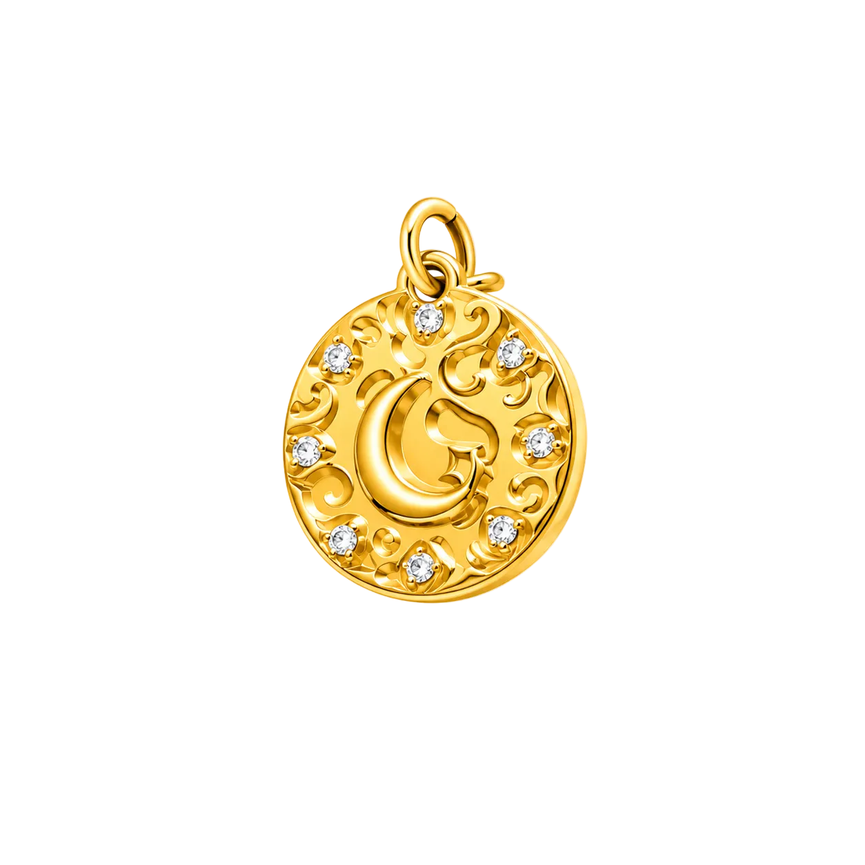 Moonlit Medallion Charm
