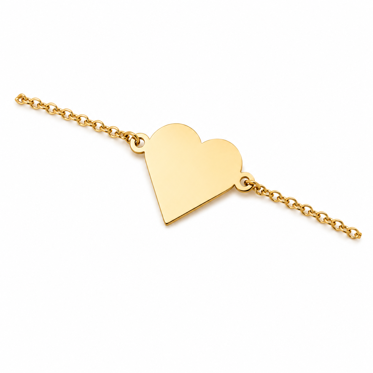 Big Heart Bracelet Engraved