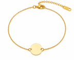 Tiny Circular Bracelet Engraved