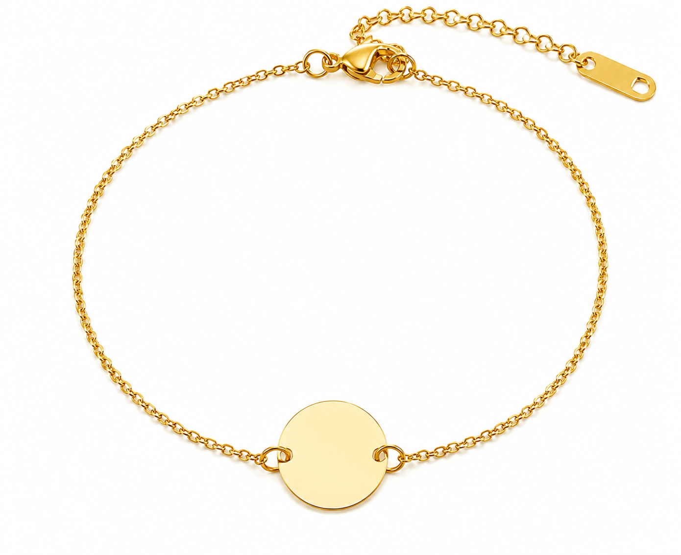Tiny Circular Bracelet Engraved