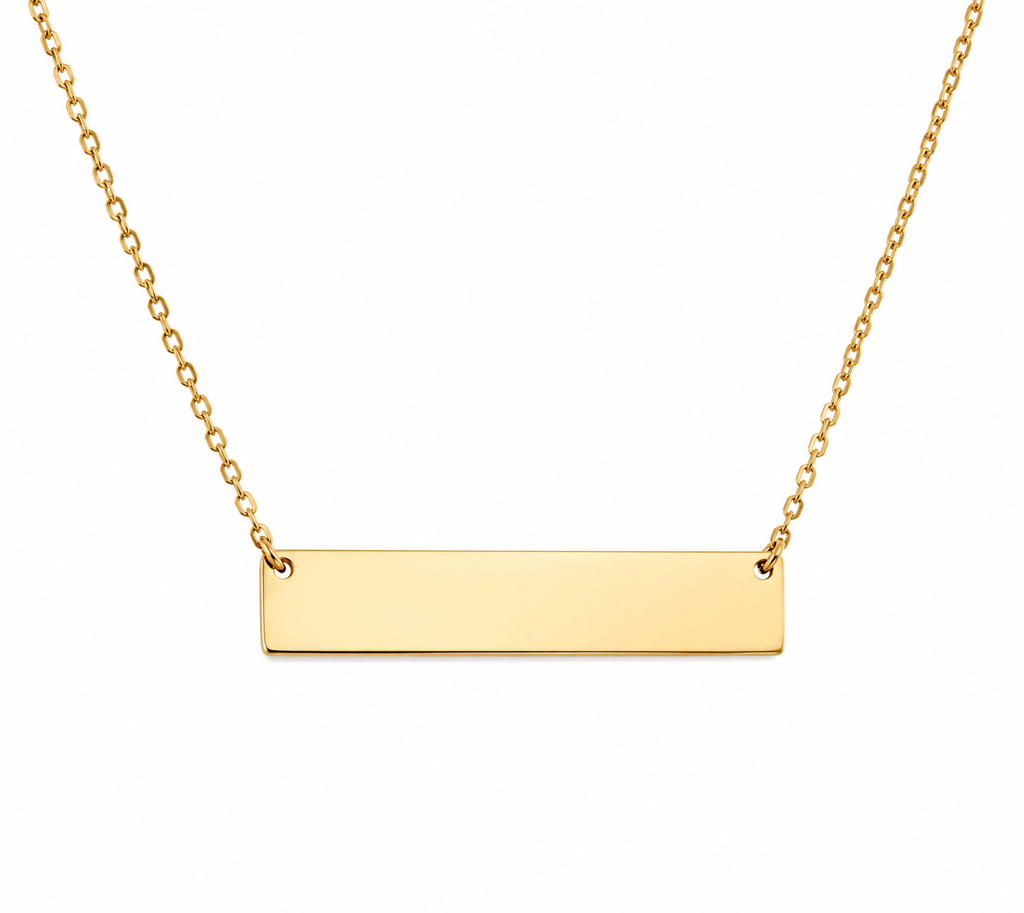 Bar Necklace Engraved