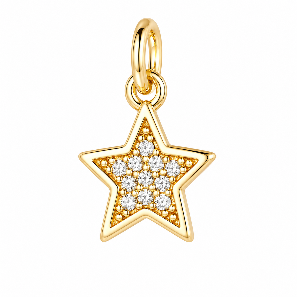 Star Leiah Charm 18k Gold Plated
