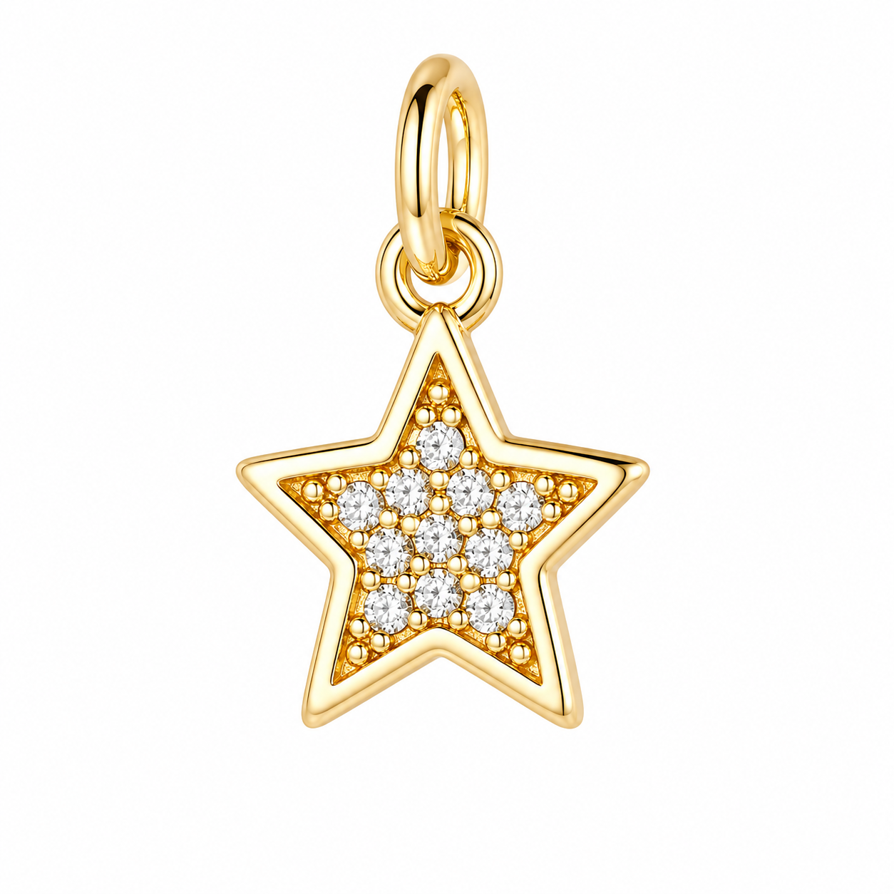 Star Leiah Charm 18k Gold Plated