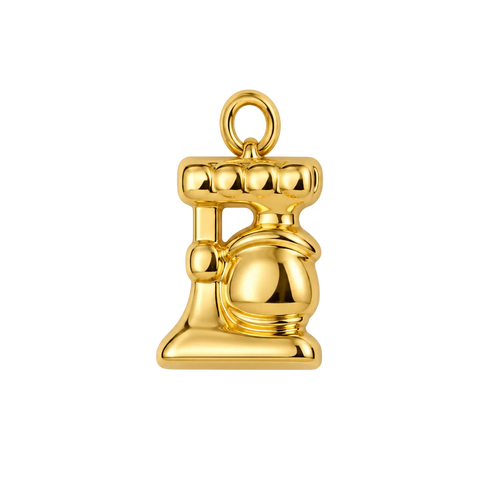 Gold baker pendant for bakers