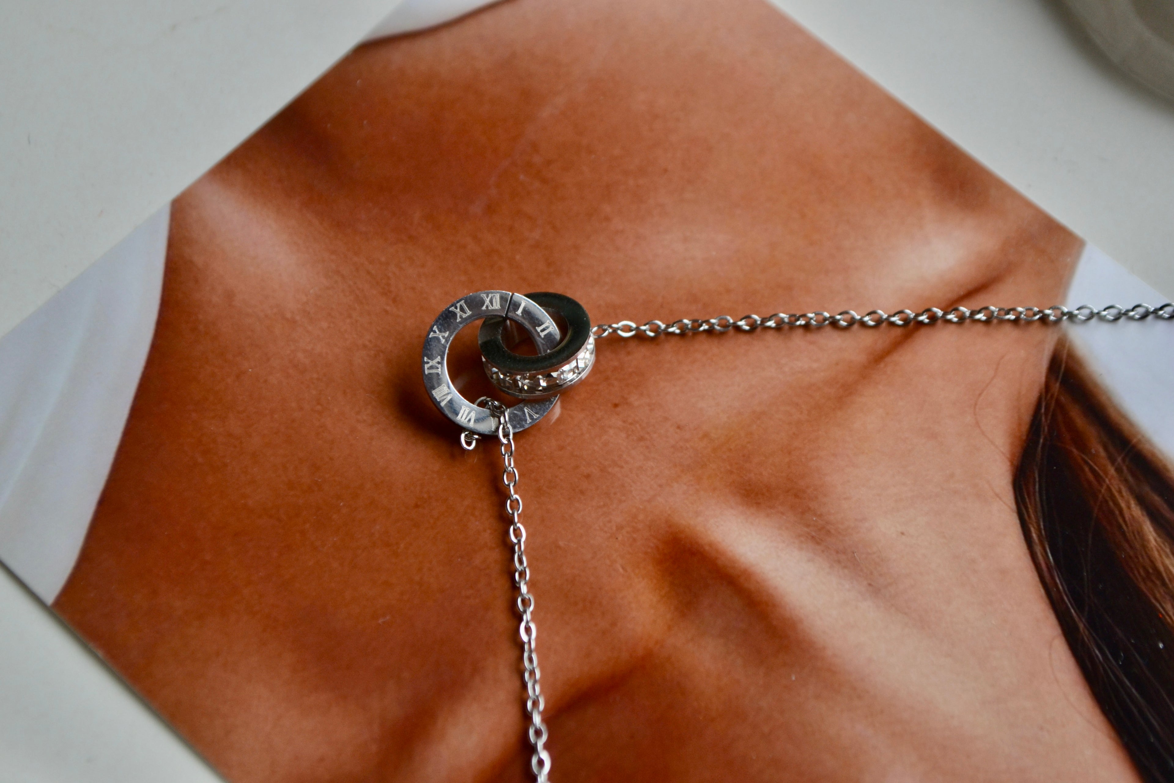 Silver Double Circle Pendant
