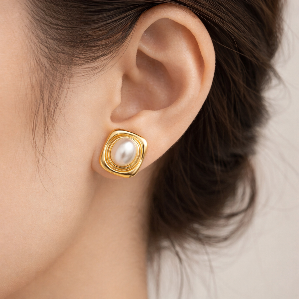 Gold Danish Earrings