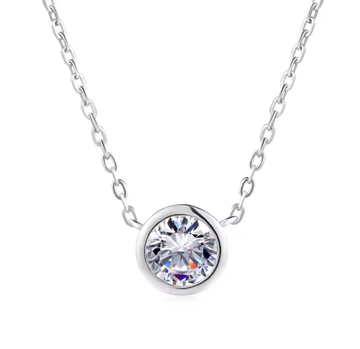 Solitaire Zircon Pendant