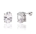 Luxe Ice Oval Earrings