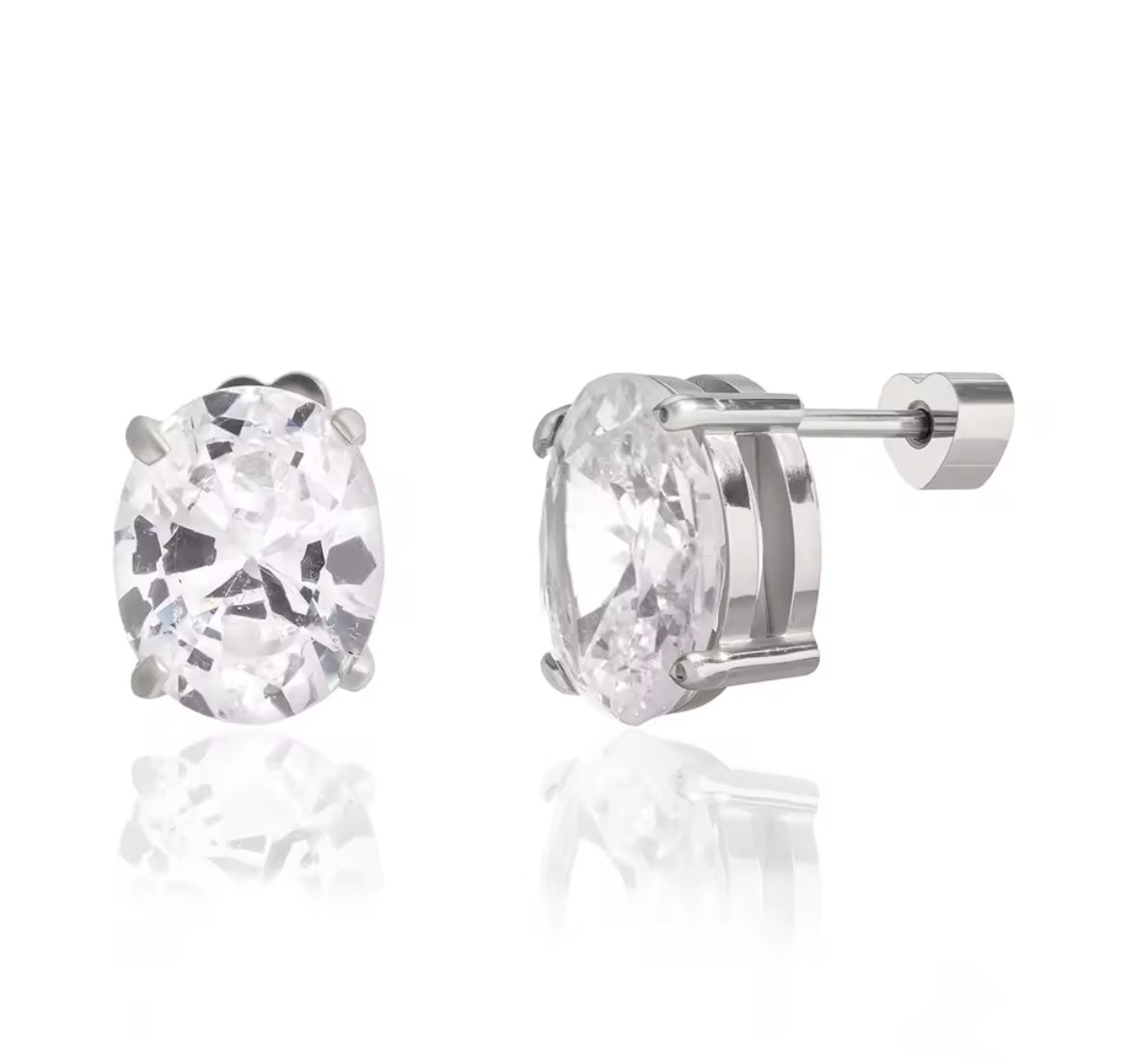 Luxe Ice Oval Earrings