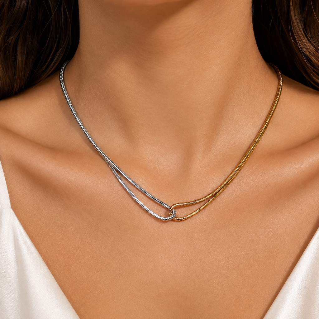 Amoura Mixed Metal Necklace