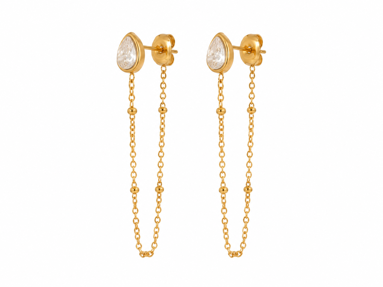 Golden Cascade Earrings
