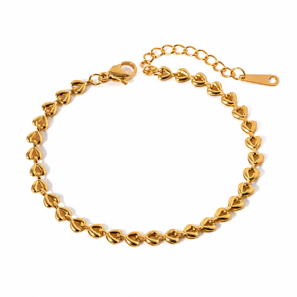 Golden Hearts Bracelet