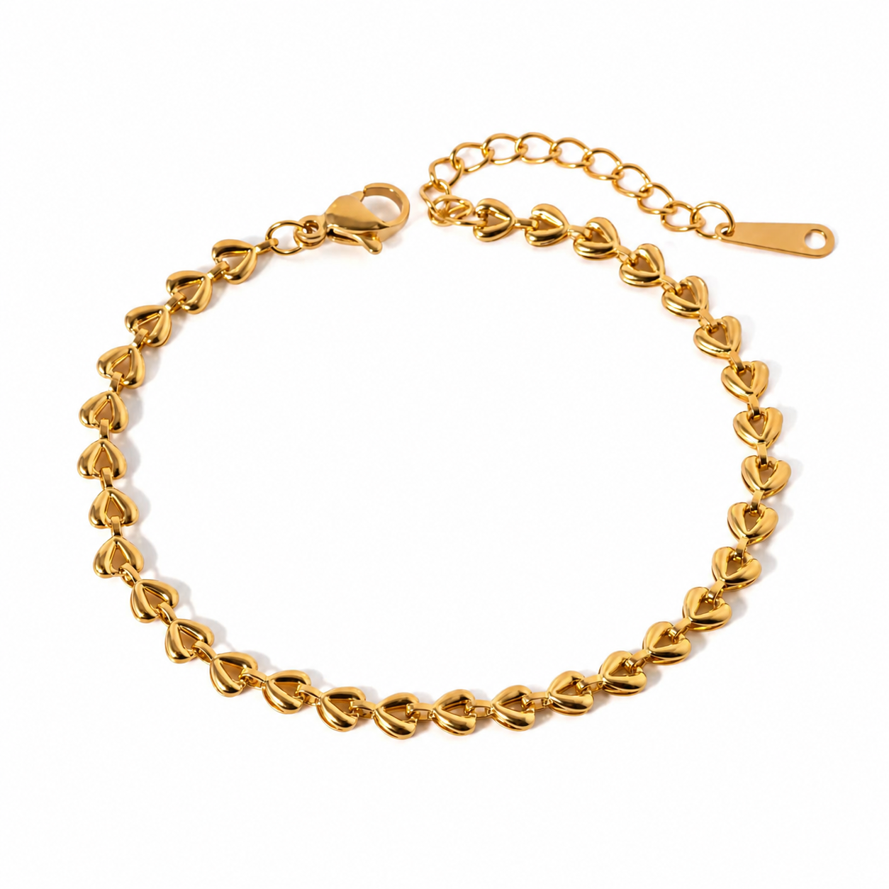 Golden Hearts Bracelet