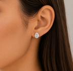 Luxe Ice Oval Earrings