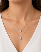 Twin Drop Necklace