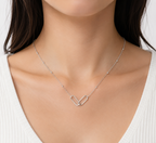 Interlock Silver Necklace