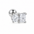 Zircon Duo Stud - 1 Piece