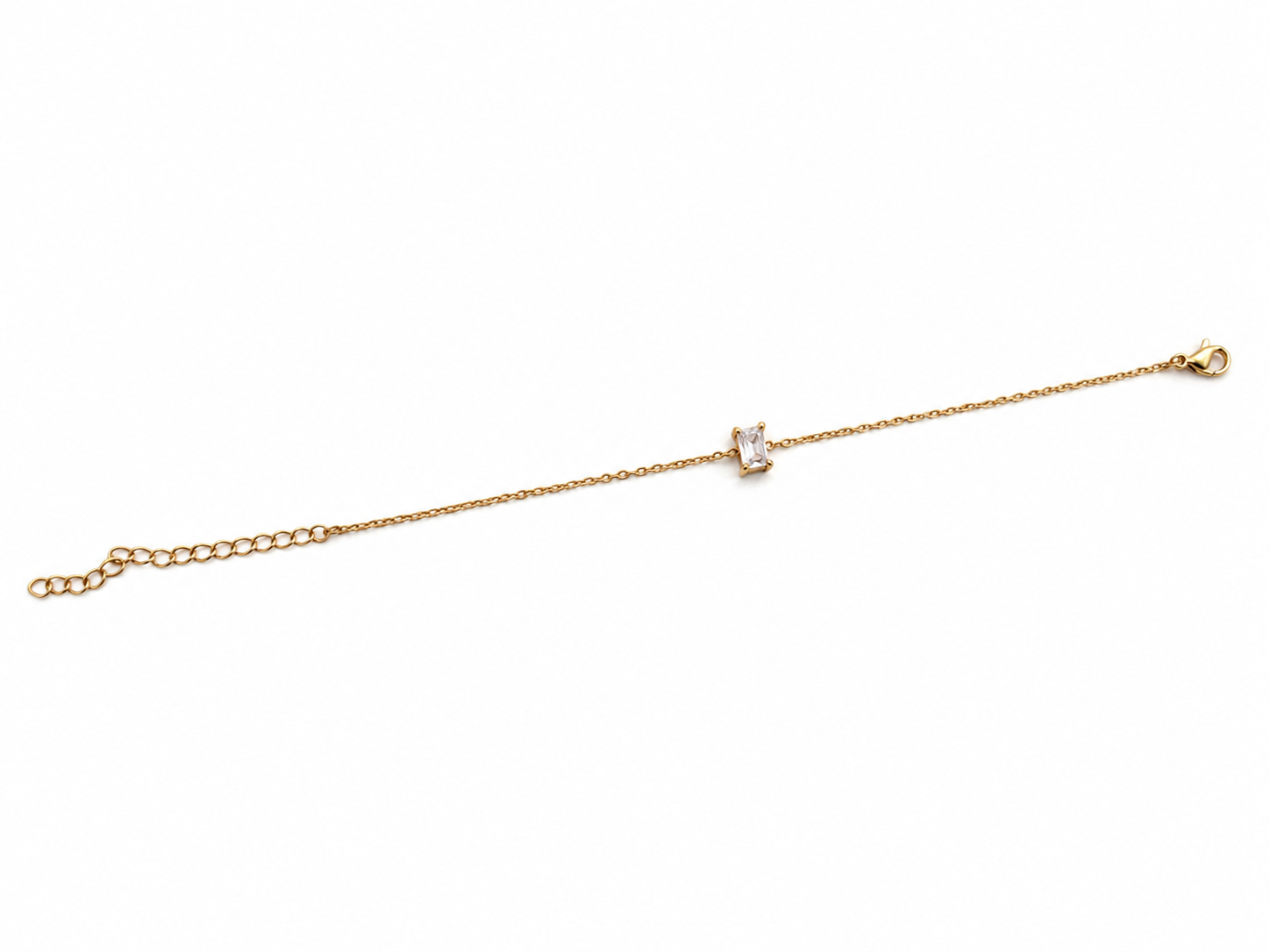 Square Cut Zircon Bracelet