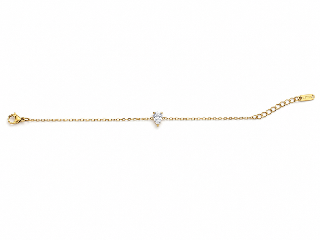 Pear Cut Zircon Bracelet
