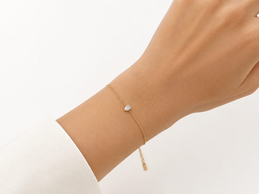 Pear Cut Zircon Bracelet