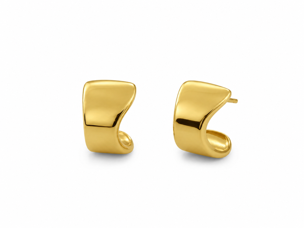 Sculpta Gold Hoops