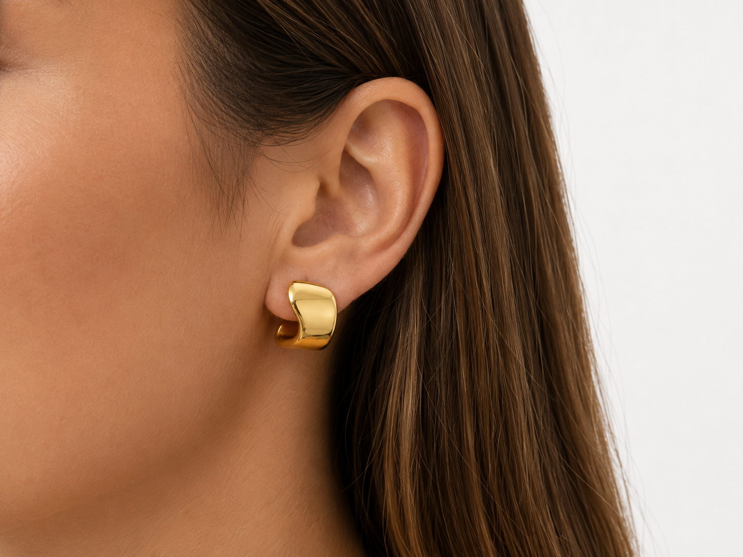 Sculpta Gold Hoops