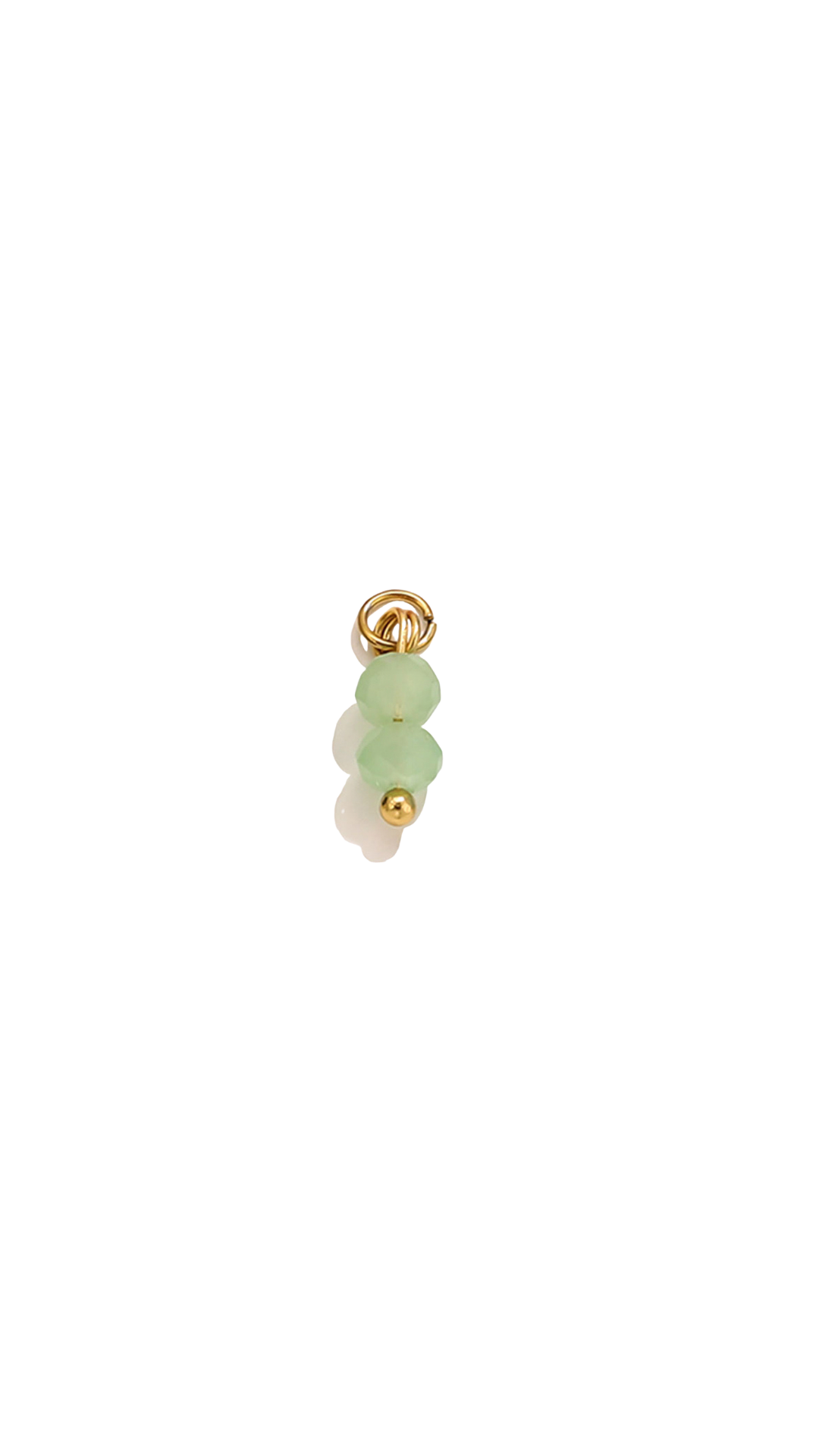Sage Green Crystal Beads Charm