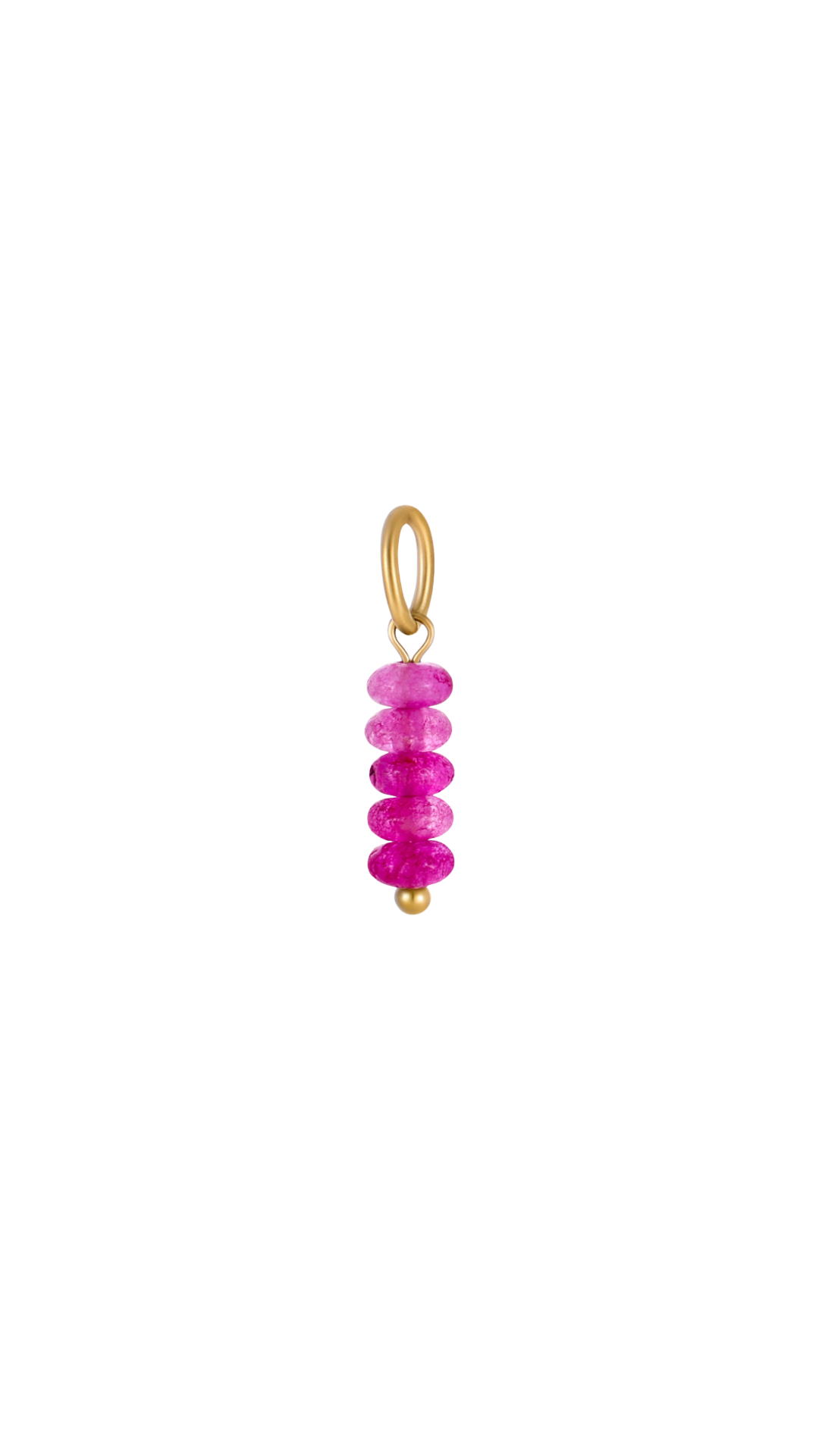 Fuchsia Muse Stone Charm
