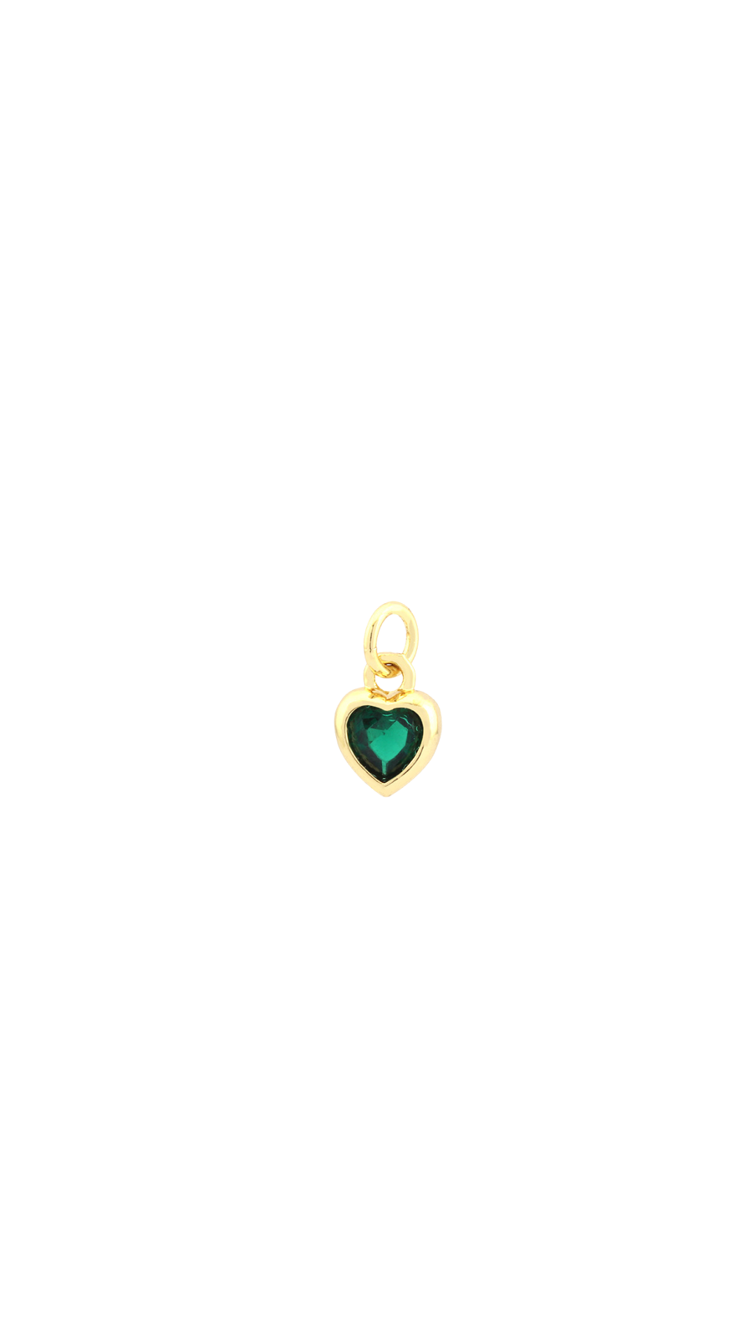 Emerald Heart Charm