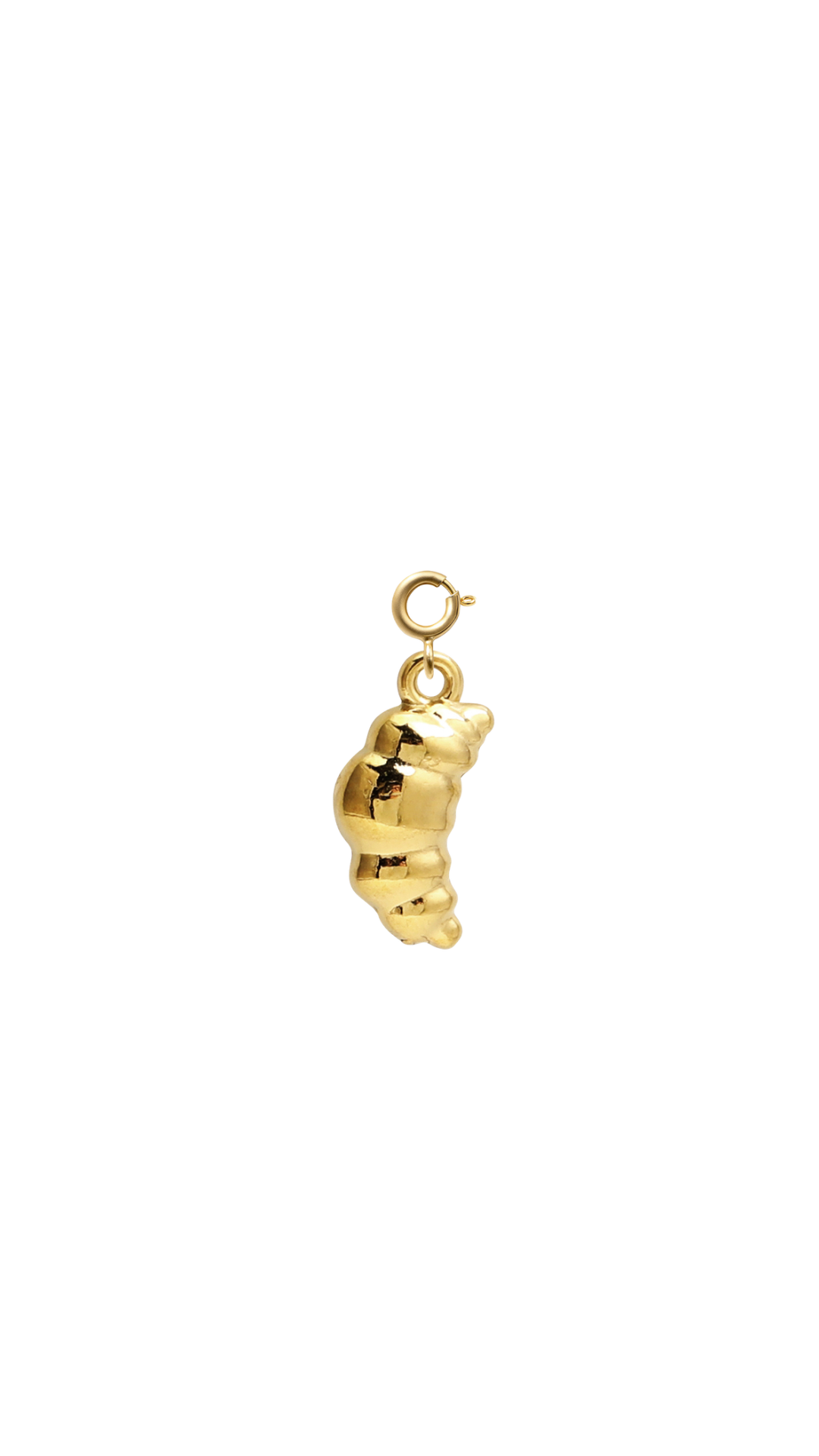 Golden Croissant Charm