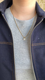 Oval Bezel Drop Chain