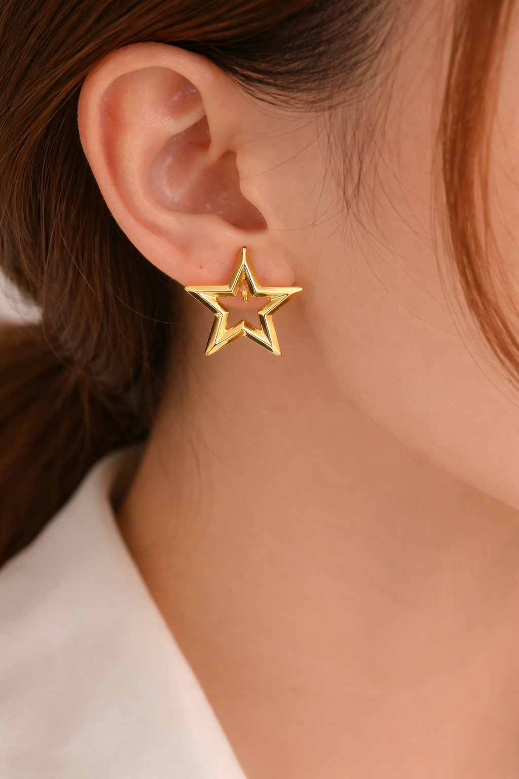 Gold Star Earrings